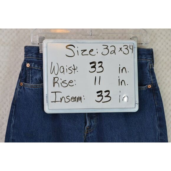 Levi's 501 Y2K Women's 32x34 Medium Wash Button Fly High Rise Jeans - Picture 13 of 13